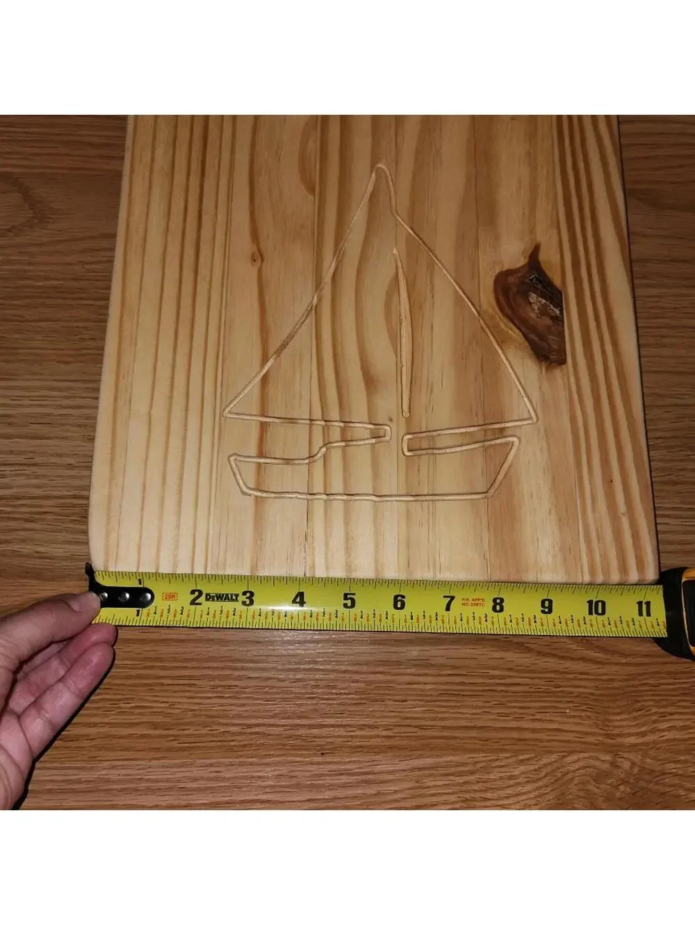 Grace Graffiti Sail Boat Cutting Board